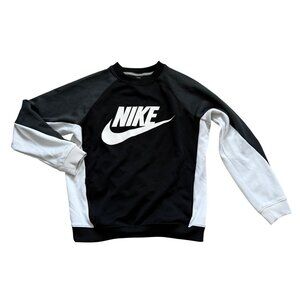 nike women's colorblocked fleece cropped sweatshirt